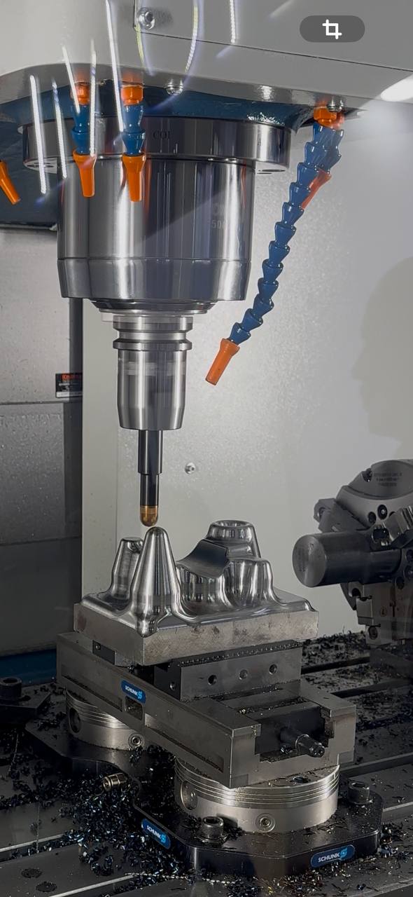 Precision CNC machining background